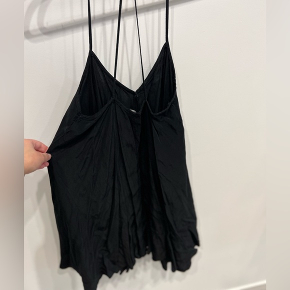 ASOS Black Flowy Mini Dress - Picture 2 of 4